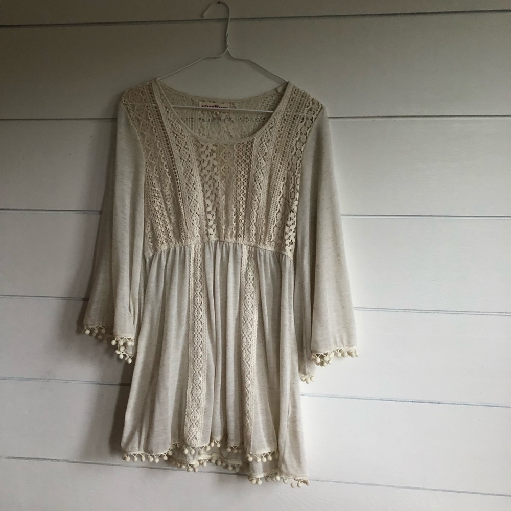 Cream Alter’d State Lace Dress